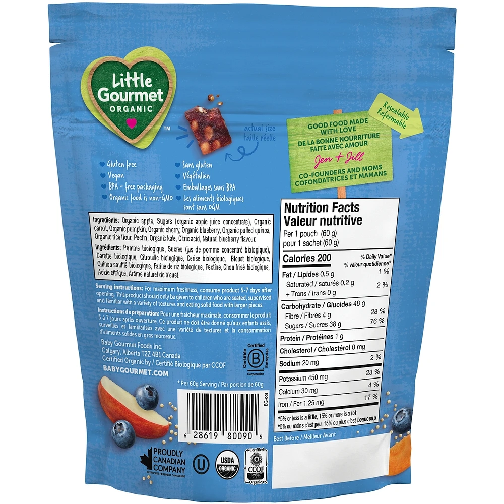 pomme carotte myrtille avec quinoa