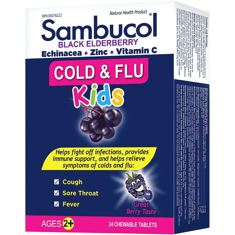Sambucol Jr Chew Cold and Flu