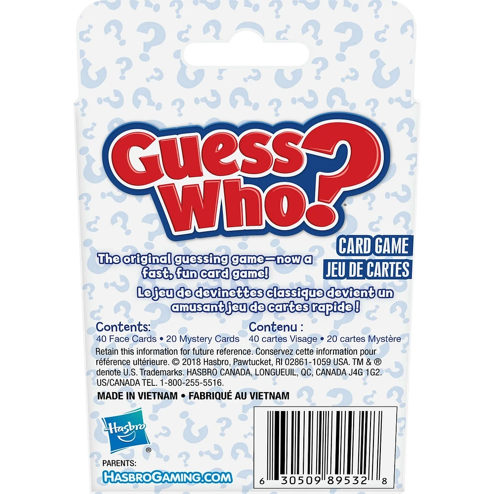 Classic Card Game - Guess Who - Bil