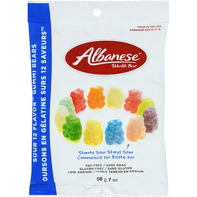 Sour 12 Flavor Gummi Bears