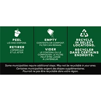 Premium Medium Dark Roast, Decaf, K-Cup Coffee Pods, 12 Count