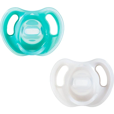 Sucette Ultra-Legere en Silicone, 6-18 Mois, Lot de 2, Sans BPA