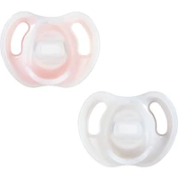 Sucette Ultra-Legere en Silicone, 6-18 Mois, Lot de 2, Sans BPA
