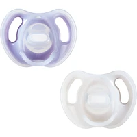 Sucette Ultra-Legere en Silicone, 6-18 Mois, Lot de 2, Sans BPA