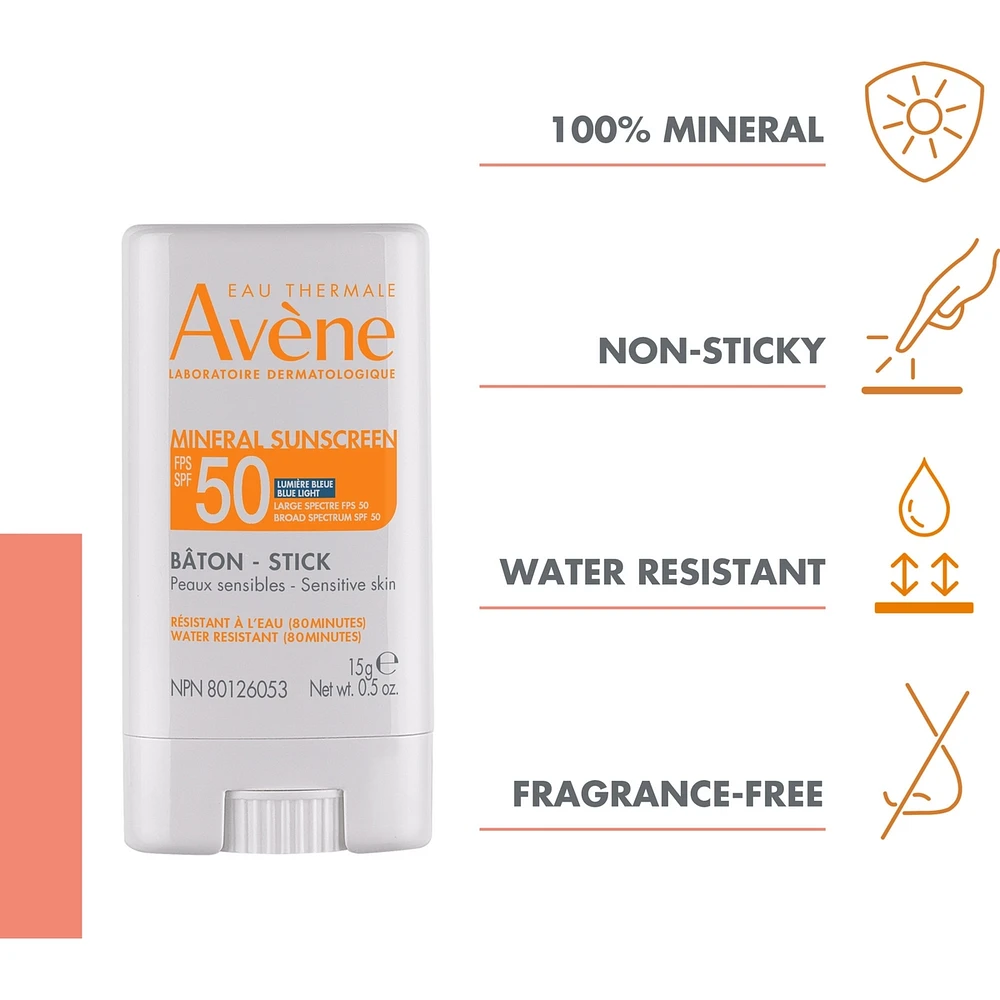 Avène Spf50 Mineral Sun Stick