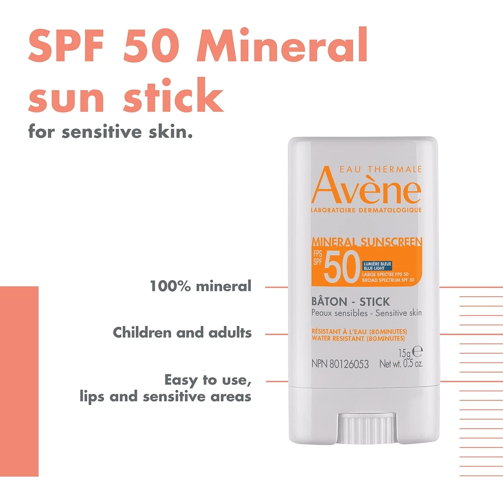 Avène Spf50 Mineral Sun Stick
