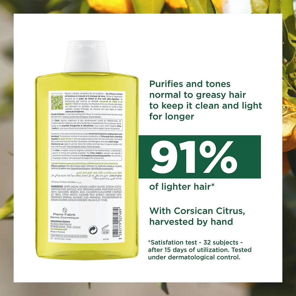 Purifying Shampoo with Citrus Pulp - Normal to Oily Hair - Purifying