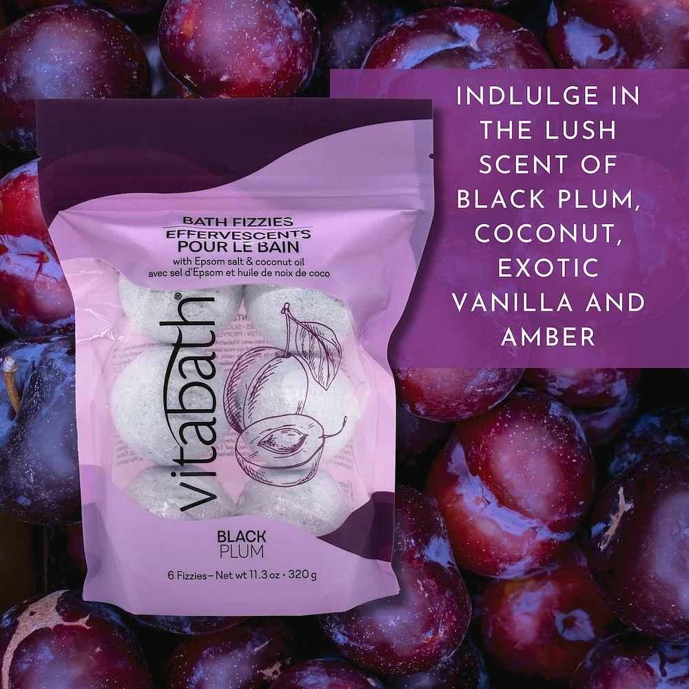 Black Plum Bath Fizzies