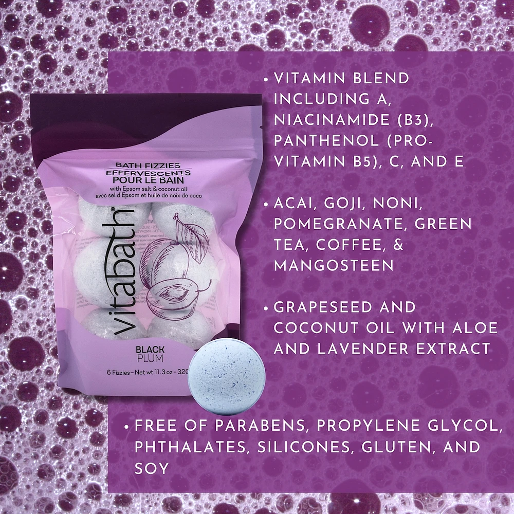 Black Plum Bath Fizzies