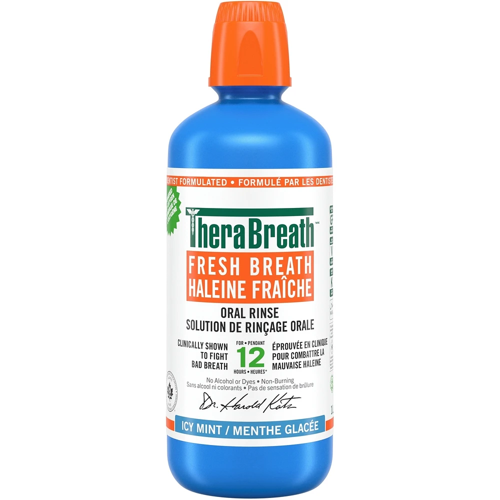 TheraBreath Mente Glacée Haleine Fraîche Solution de Rinçage Orale 1L