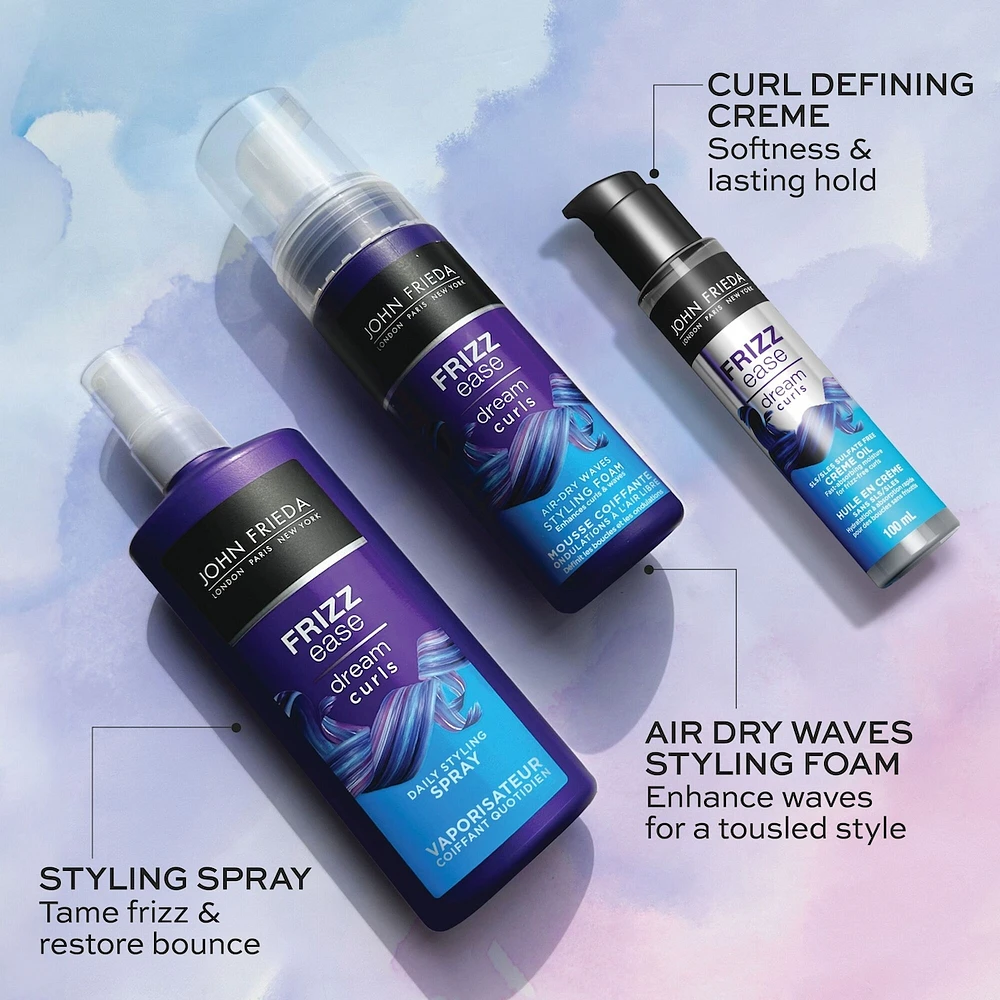 Mousse coiffante Frizz Ease Dream Curls Ondulations à l'air libre