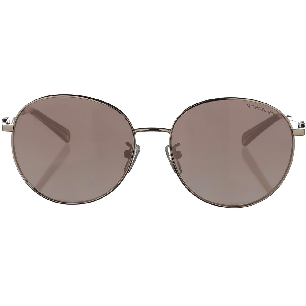 Lunettes solaires de style ronde Michael Kors 1119 dorée