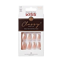 Kiss Classy Ready-To-Wear Fake Nails, 28 Count – ‘Dashing’