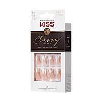 Kiss Classy Ready-To-Wear Fake Nails, 28 Count – ‘Dashing’
