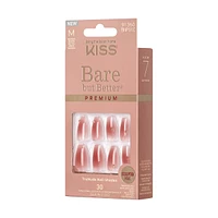 Kiss Bare But Better Premium Press-On Nails, "Shine", Pink, Medium Coffin, 33 Count