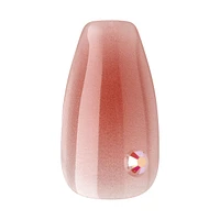 Kiss Bare But Better Premium Press-On Nails, "Shine", Pink, Medium Coffin, 33 Count