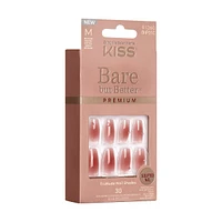 Kiss Bare But Better Premium Press-On Nails, "Shine", Pink, Medium Coffin, 33 Count