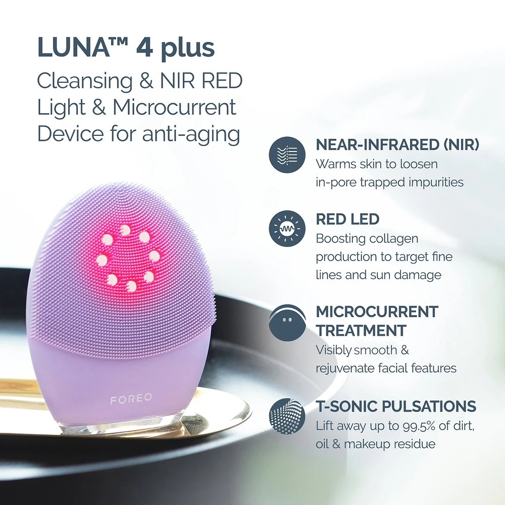 LUNA™ 4 Plus Near-Infrared & Microcurrent 4-IN-1 Skincare Essential for Sensitive Skin