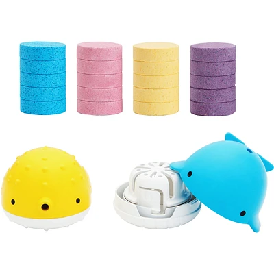 Color Buddies™ Bombes pour le bain colorées et 2 jouets distributeurs