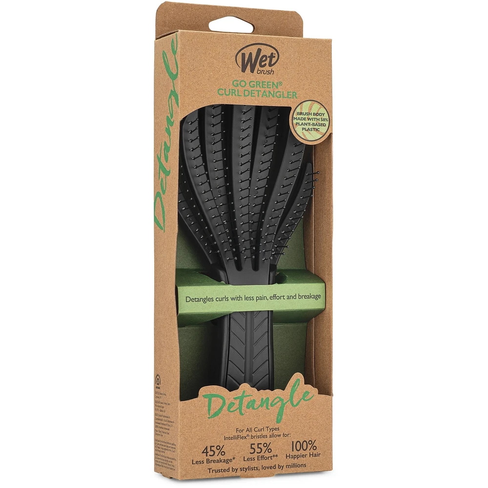 Wetbrush Go Green Curl Detangler Black
