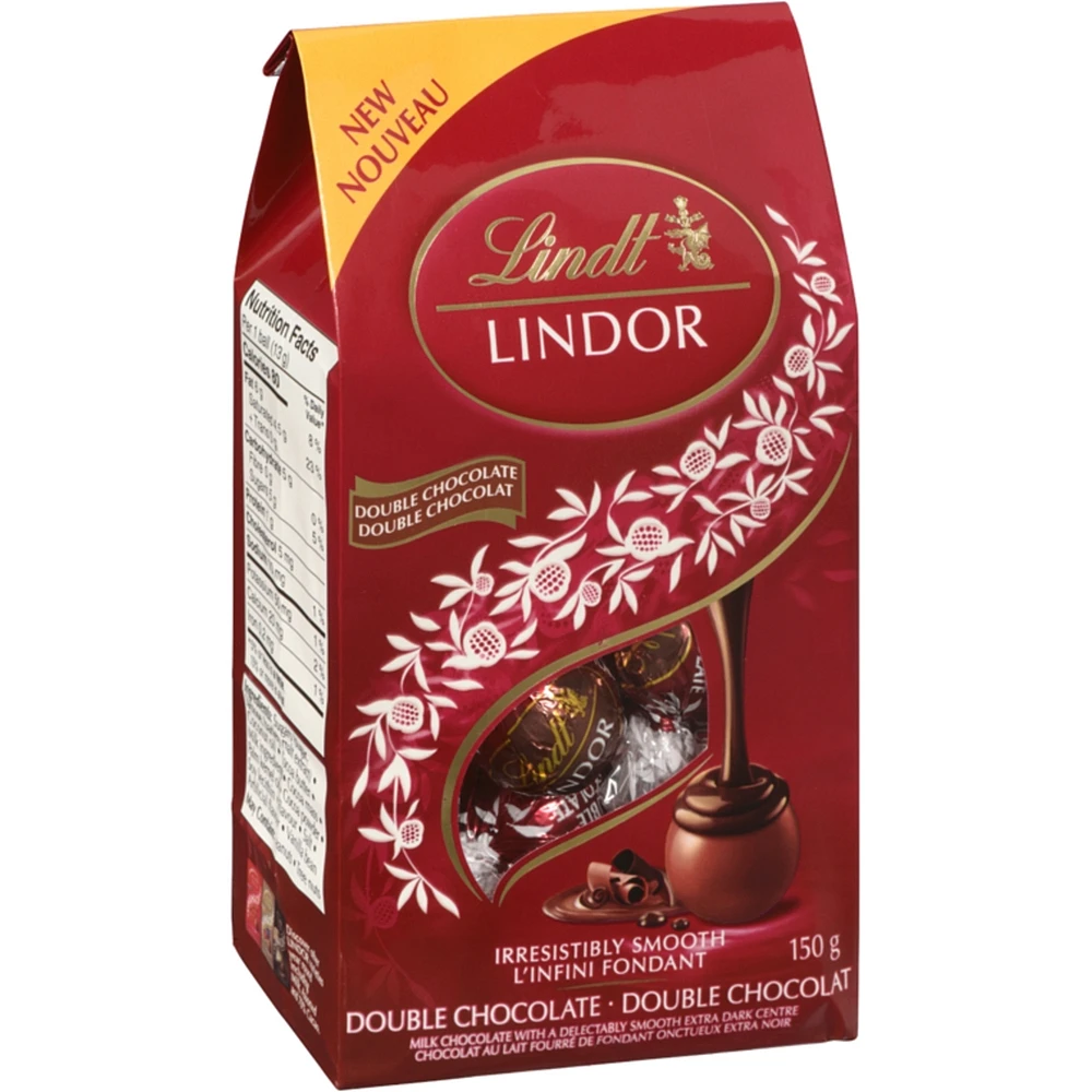 LINDOR Double Chocolate Truffles Bag