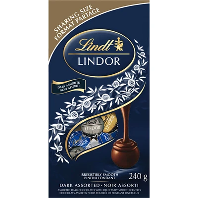 LINDOR Assorted Dark Chocolate Truffles Bag