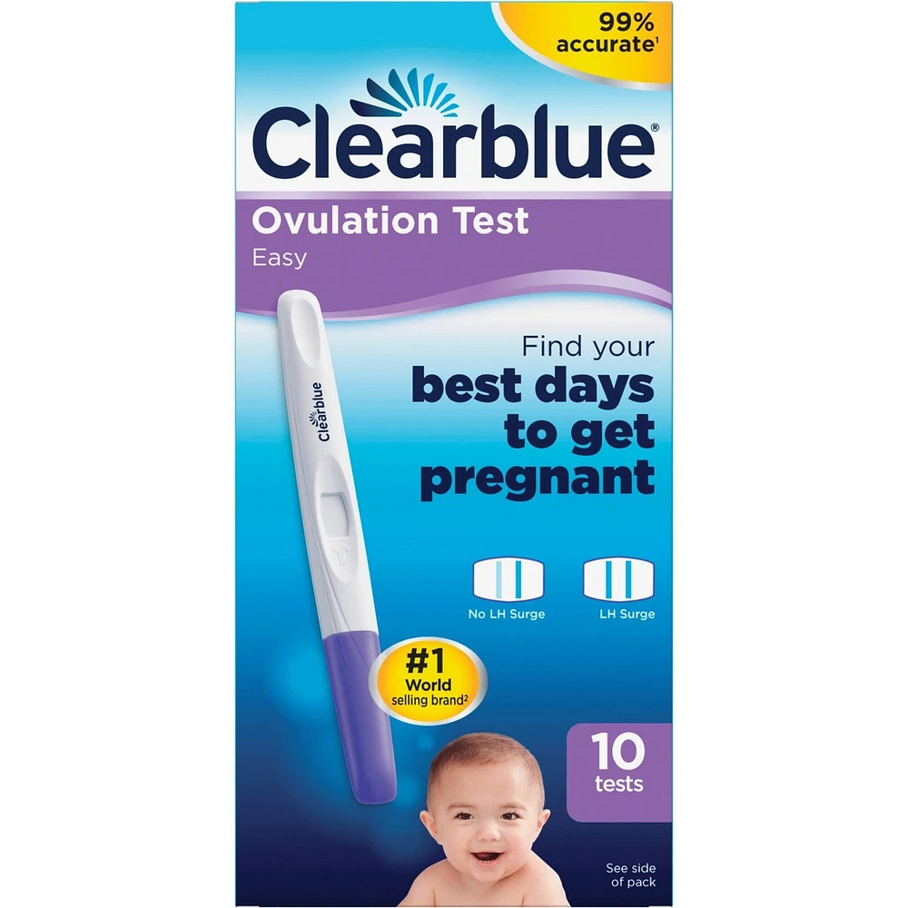 Kit de prévision de l’ovulation Easy, 10 tests d’ovulation