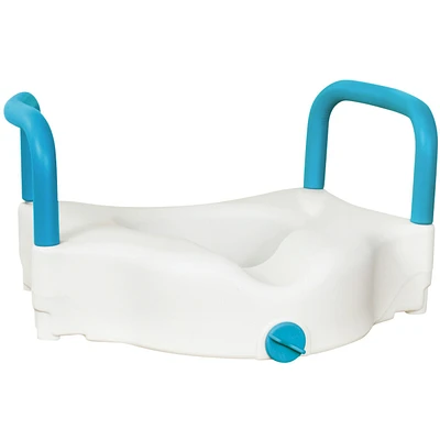 Siège de toilette surélevé 3 en 1, blanc, 10,16 cm