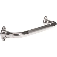 Barre d’appui en chrome strié avec bride ajustable, 30,48 cm