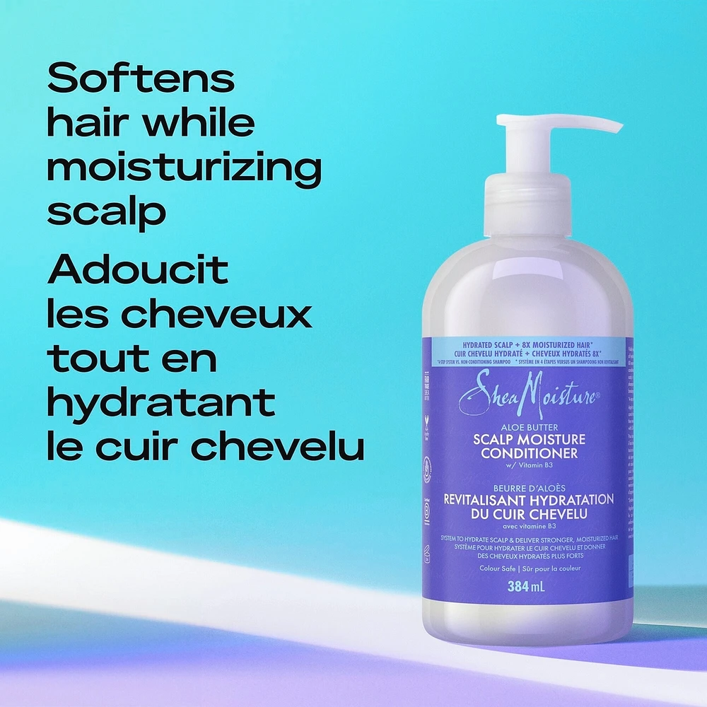 Aloe Butter Scalp Moisture Conditioner with Vitamin B3 for hydrated scalp & stronger, moisturized hair