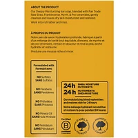 SheaMoisture  Savon en Barre Hydrate et Restaure la Peau Sèche Beurre de Karité Brut avec des nutriments de karité hydratants pendant 24 heures pour une peau saine et éclatante, 227g