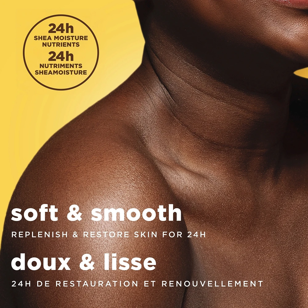 SheaMoisture  Savon en Barre Hydrate et Restaure la Peau Sèche Beurre de Karité Brut avec des nutriments de karité hydratants pendant 24 heures pour une peau saine et éclatante, 227g