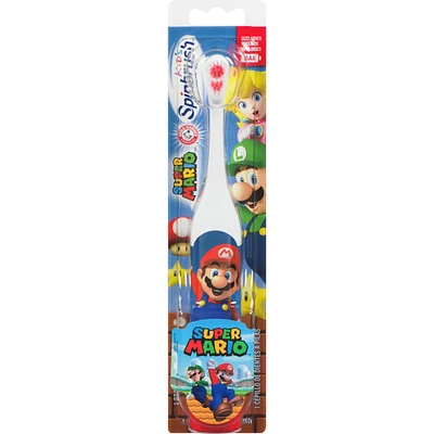 Kids Battery Powered Toothbrush, Super Mario