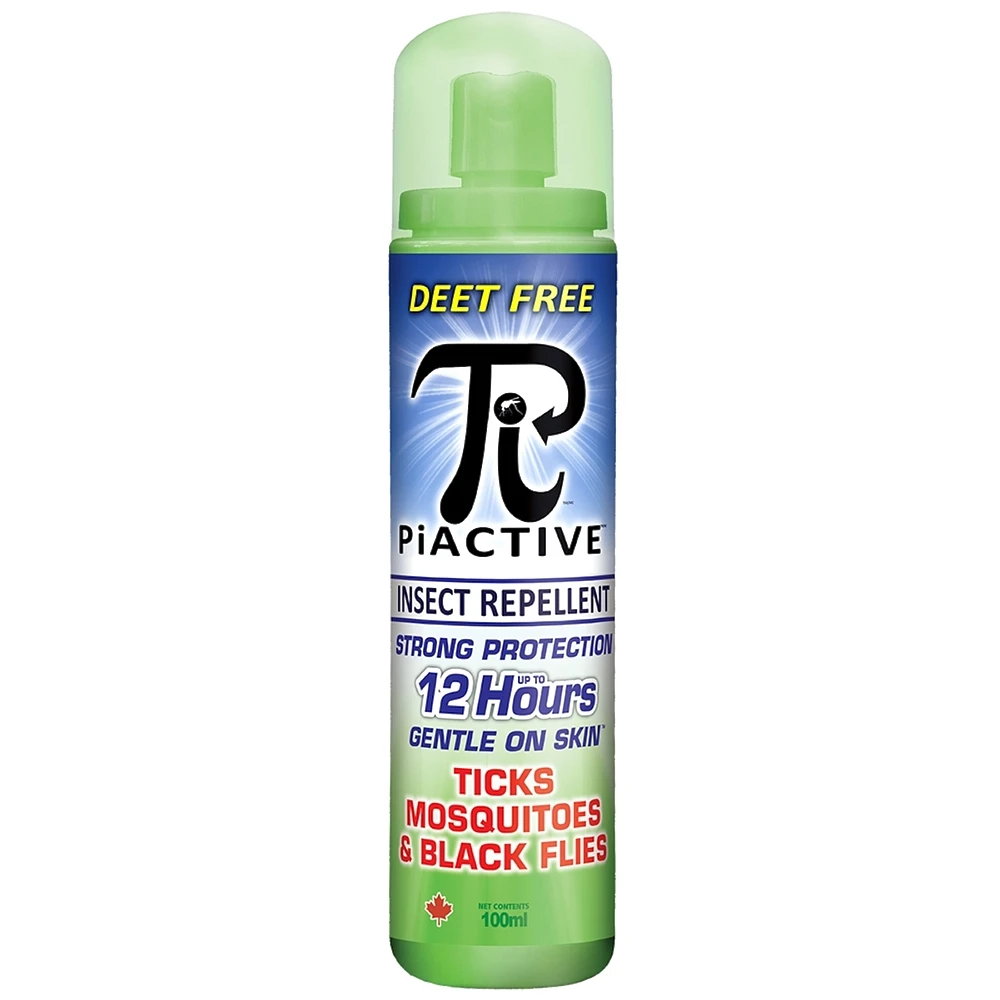 PiACTIVE™ Travel Size 12-Hour DEET-FREE Insect Repellent Pump Spray, 100ml