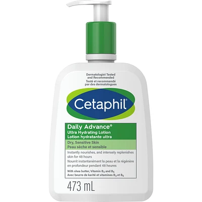 Lotion Daily Advance - Hydratant corporel au beurre de karité pour peau sèche et sensible