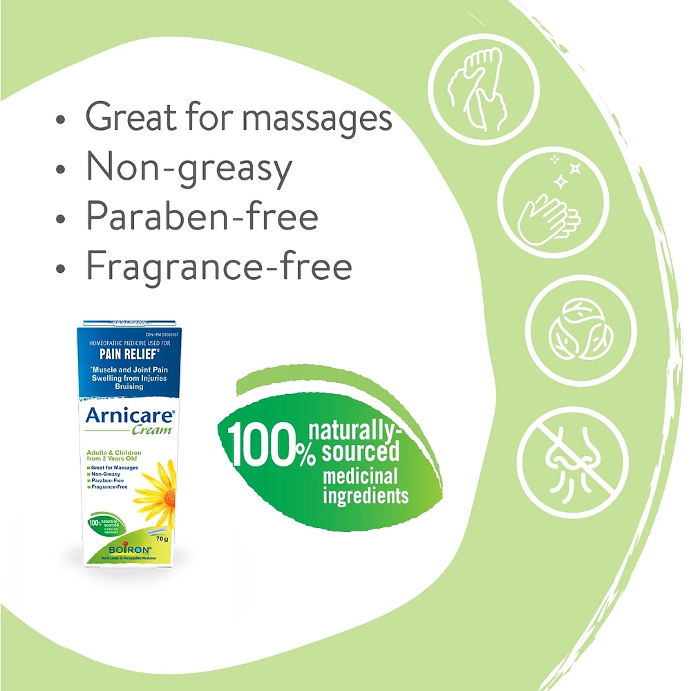 Arnicare Cream Relieves Muscle and Joint Pain, and Treats Bruises and Bumps