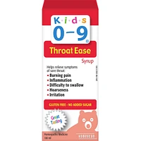 Enfants 0-9 Mal de gorge Sirop