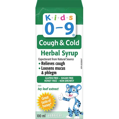 Enfants 0-9 Toux et Rhume Sirop herbal