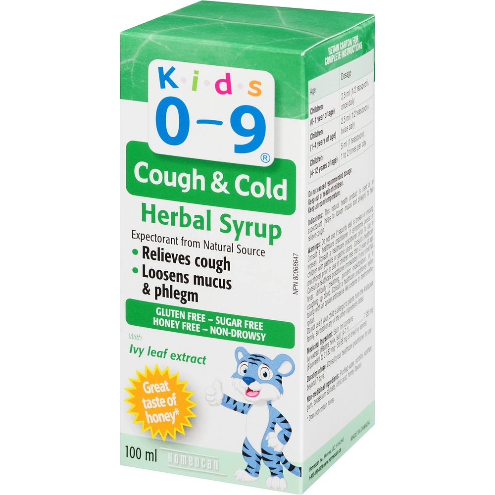 Kids 0-9 Cough & Cold Herbal Syrup