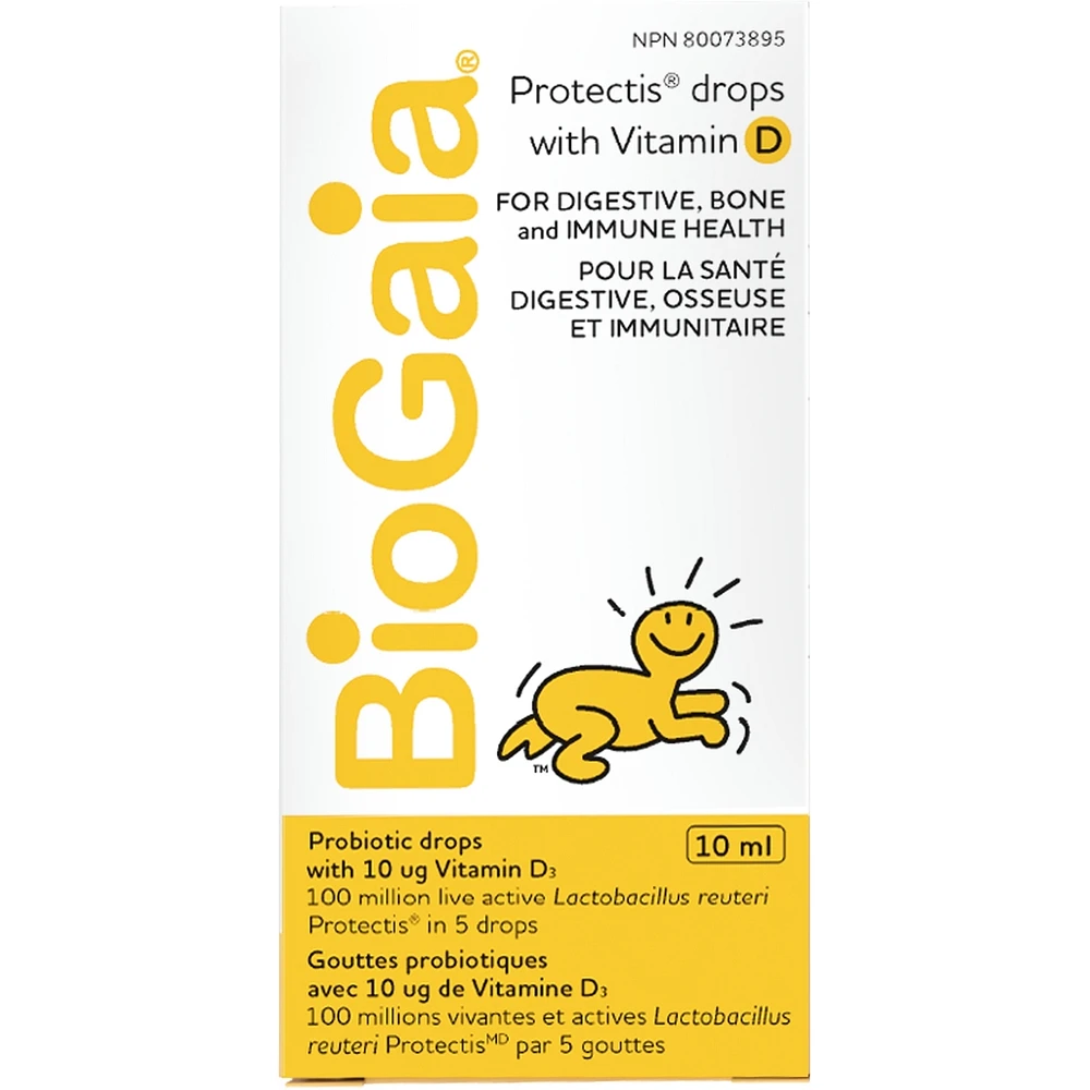BioGaia Protectis Gouttes probiotiques avec vitamine D3 10mL