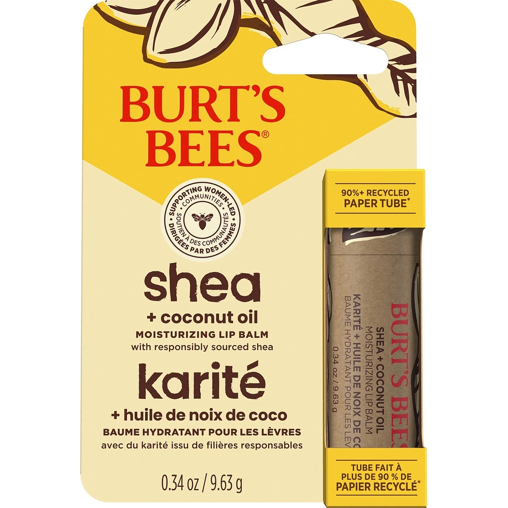 Baume hydratant pour les lèvres au karité et à l’huile de noix de coco de Burt’s Bees®