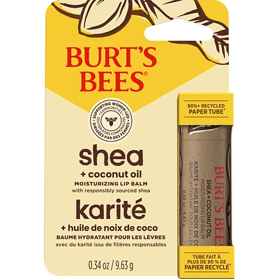 Baume hydratant pour les lèvres au karité et à l’huile de noix de coco de Burt’s Bees®