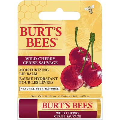 100% Natural Origin Moisturizing Lip Balm, Wild Cherry