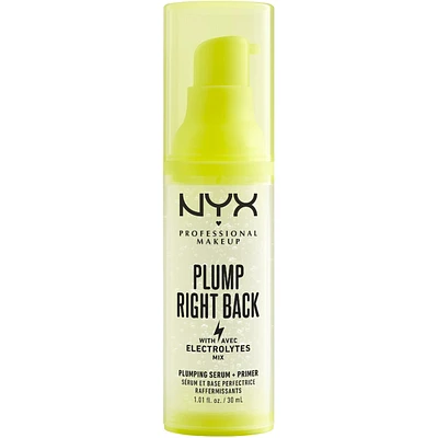 Base + sérum Plump Right Back, Formule sérum hydratante et adhérante, Effet lisse immédiat, Fini repulpé, Formule végane
