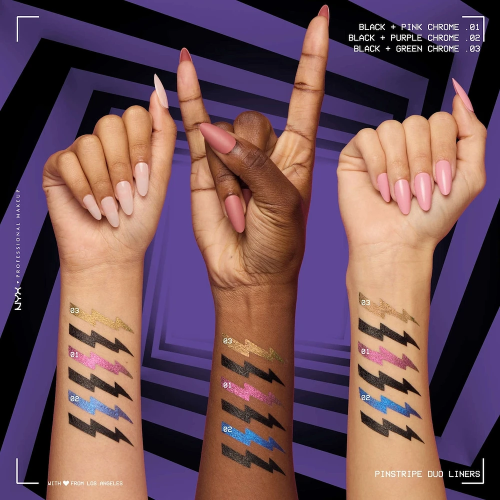 Beetlejuice Pin Stripe Duo, Dual ended Eyeliner