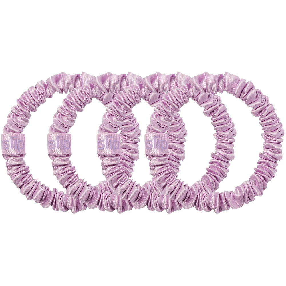 slip pure silk skinny scrunchies - wildflower