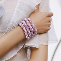 slip pure silk skinny scrunchies - wildflower