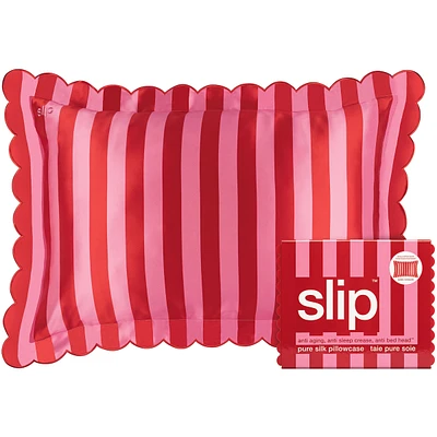 slip taie d'oreiller pure soie queen avec un contour festonn
