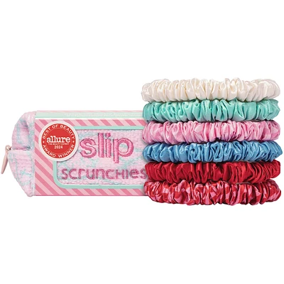 slip chouchous pure soie skinny avec une pochette offerte - marée haute