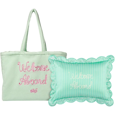 slip coussin de voyage pure soie avec un sac de plage offerte - les vacances
